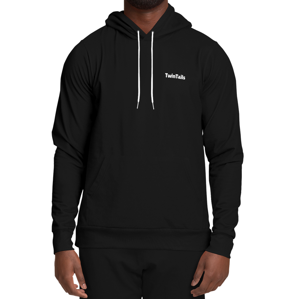 Night Black Kapuzenpullover - Unisex  Athletic Hoodie - AOP TwinTails