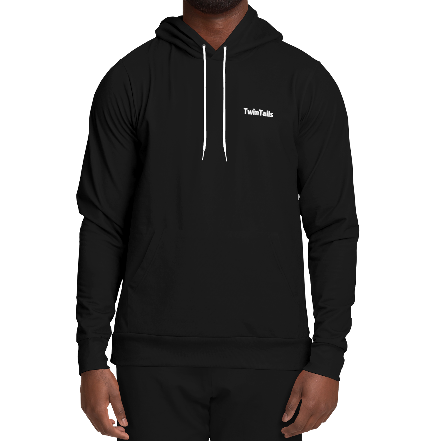 Night Black Kapuzenpullover - Unisex  Athletic Hoodie - AOP TwinTails