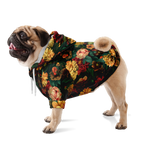 Floral Muster Mensch-Hund Kapuzenpullover Set  Mensch-Hund Kapuzenpullover Set TwinTails