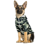Camouflage Hund Kapuzenpullover  Athletic Dog Zip-Up Hoodie TwinTails