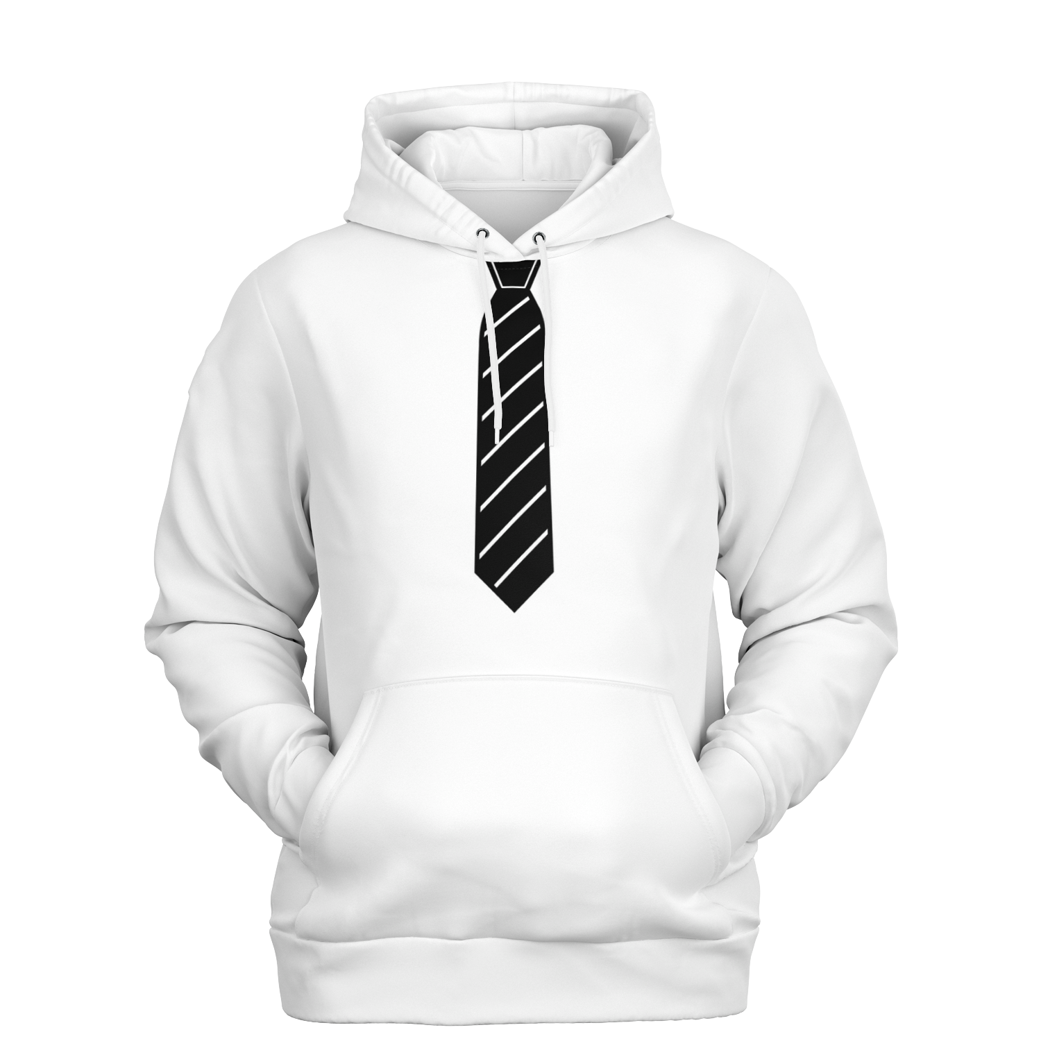 White Necktie Mensch-Hund Kapuzenpullover Set  Mensch-Hund Kapuzenpullover Set TwinTails