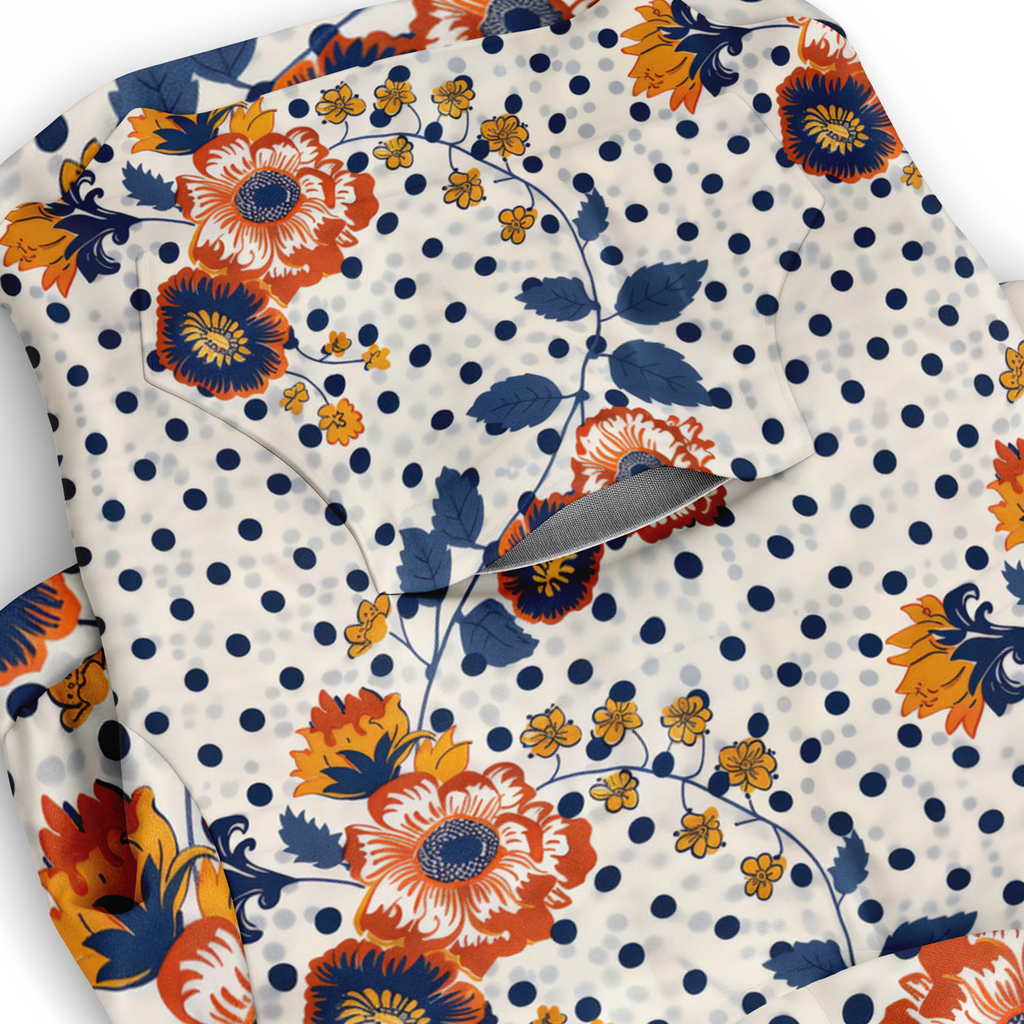 Flower Dots Pattern Hund Kapuzenpullover  Hund Kapuzenpullover TwinTails