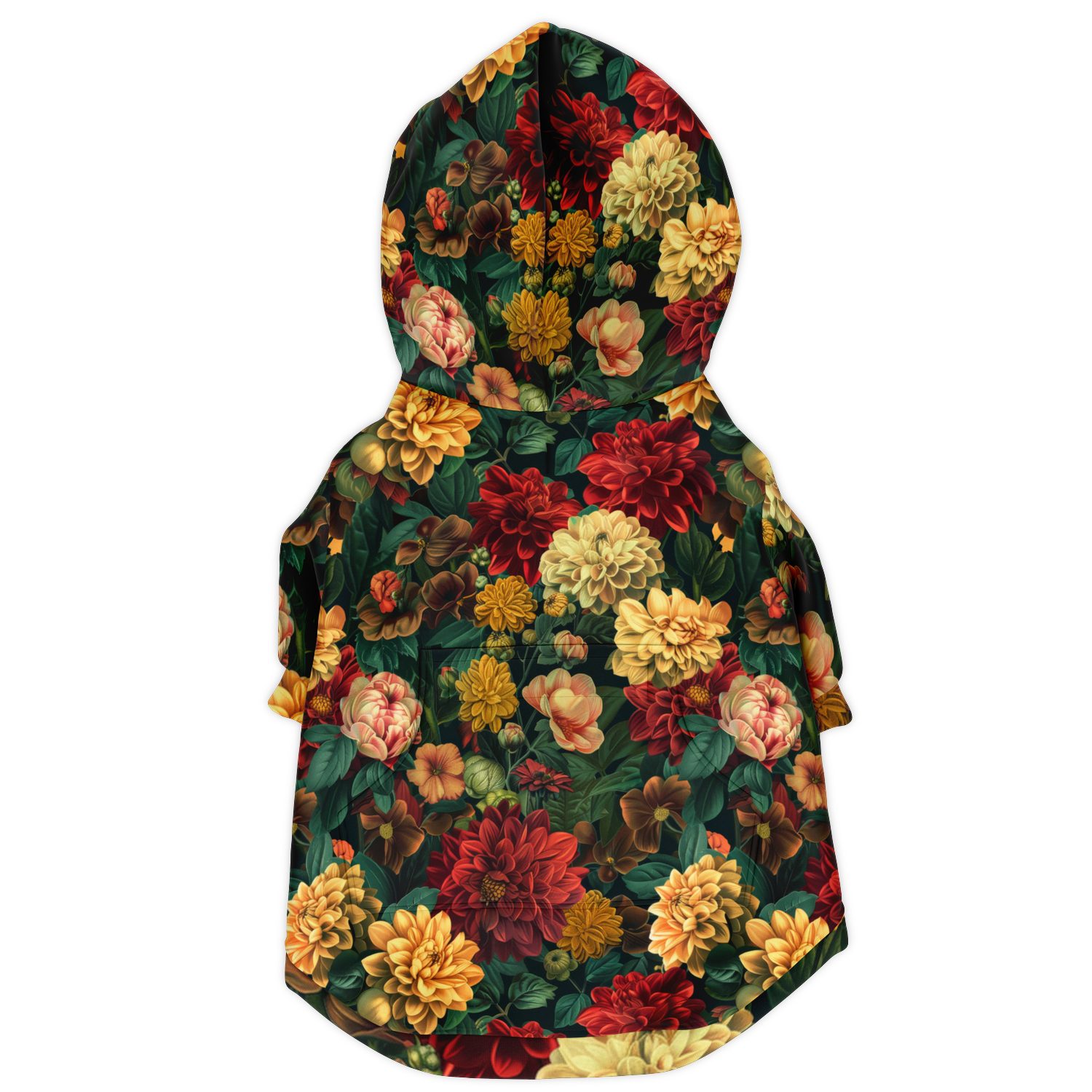 Floral Muster Mensch-Hund Kapuzenpullover Set  Mensch-Hund Kapuzenpullover Set TwinTails