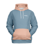 Peach Denim Mensch-Hund Kapuzenpullover Set  Mensch-Hund Kapuzenpullover Set TwinTails