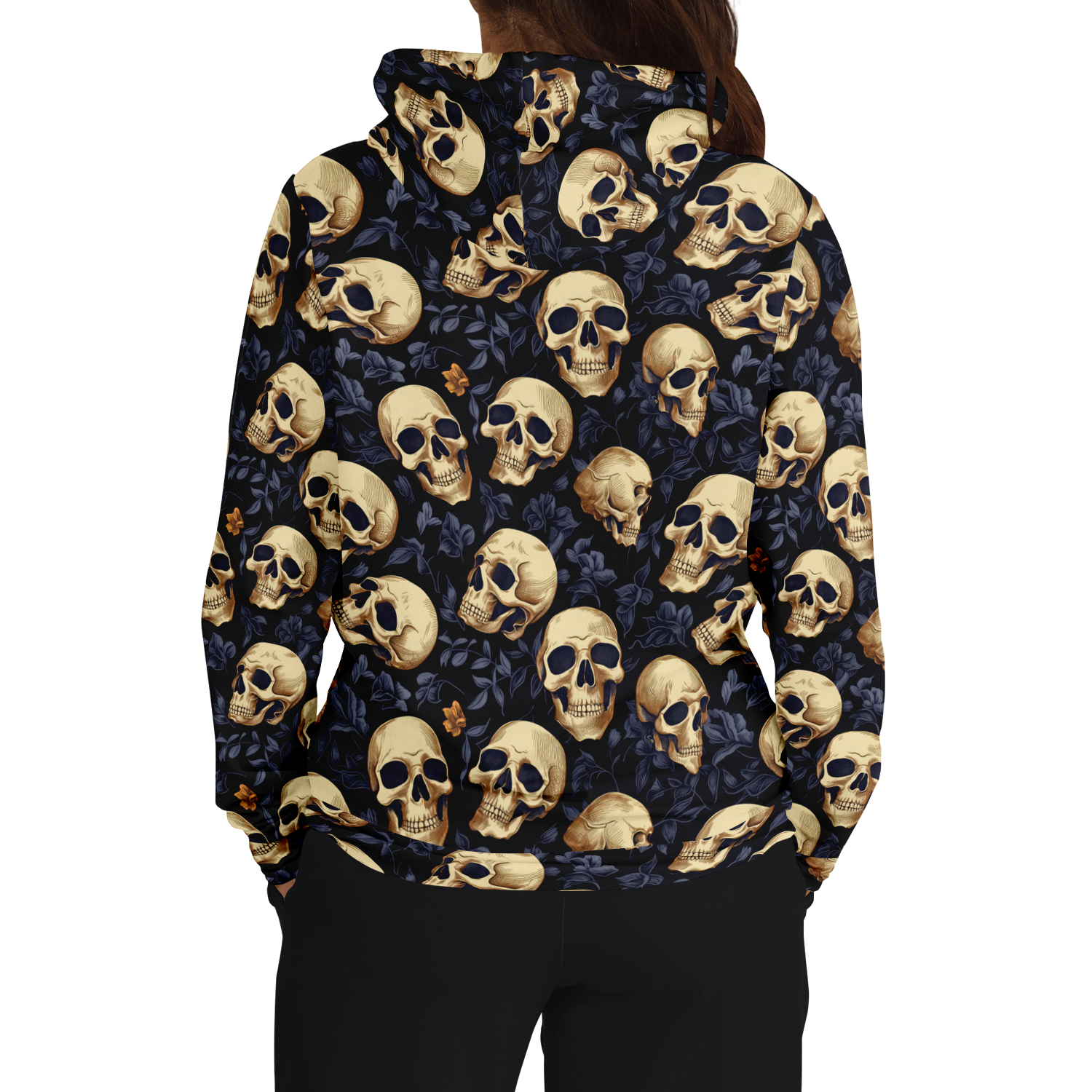 Skulls Muster Kapuzenpullover - Unisex  Athletic Hoodie - AOP TwinTails