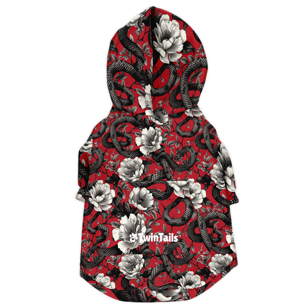 Snaky Dark Hund Kapuzenpullover  Hund Kapuzenpullover TwinTails