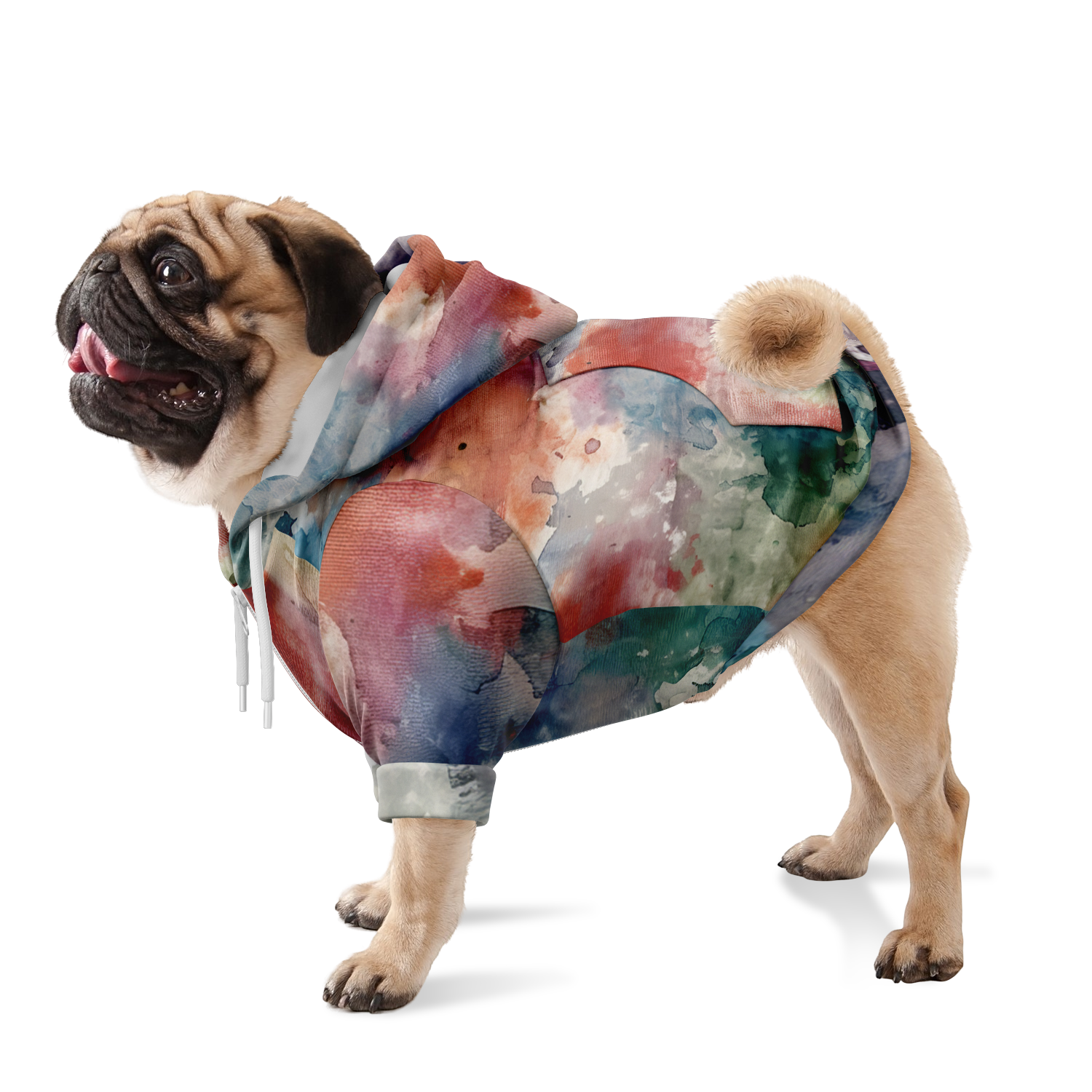 Samt Orange Hund Kapuzenpullover  Hund Kapuzenpullover TwinTails